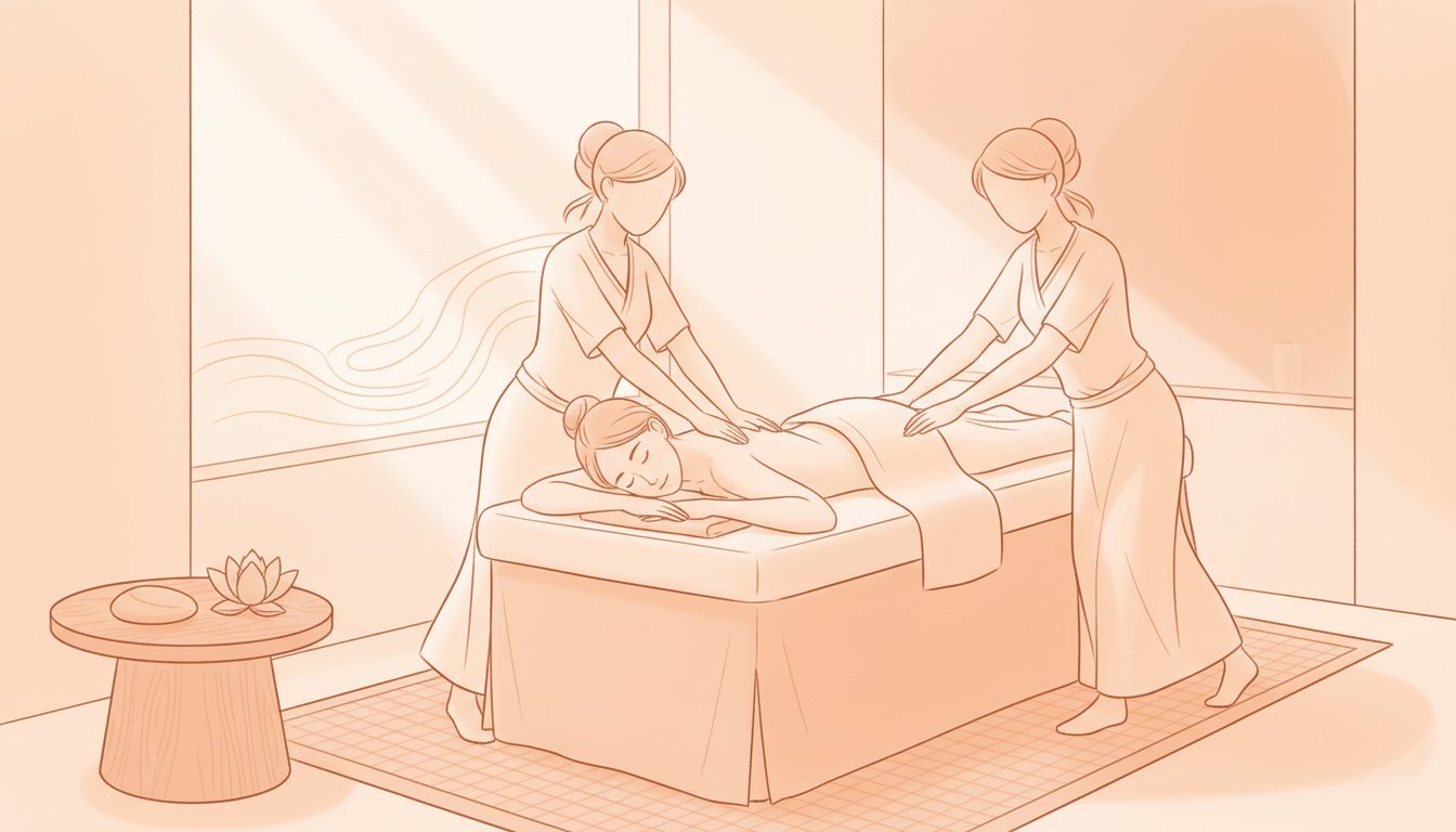 découvrez les bienfaits du massage 4 mains, une expérience unique pour une relaxation profonde et un bien-être total du corps et de l'esprit.